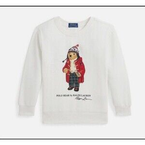 Polo Ralph Lauren  Boys Polo Bear Crewneck Sweatshirt Size 6